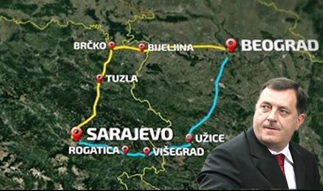 ZA SARAJEVO MOŽE SAMO TRASOM VIŠEGRAD-PALE-ISTOČNO SARAJEVO: Autoput Bjeljina-Brčko-Tuzla za Srpsku ne dolazi u obzir! 